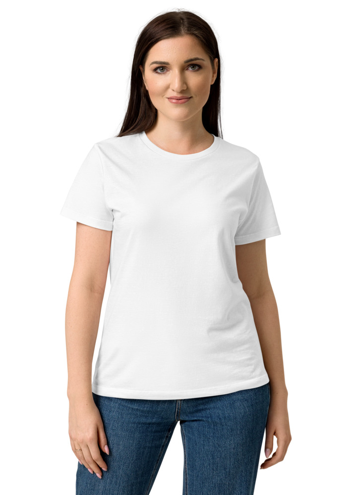 The Essential Tee, women's — white t-shirt